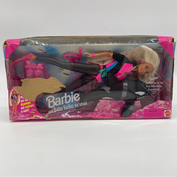 Barbie, Ocean Friends Barbie and Baby Keiko the Whale Set - Picture 4 of 6